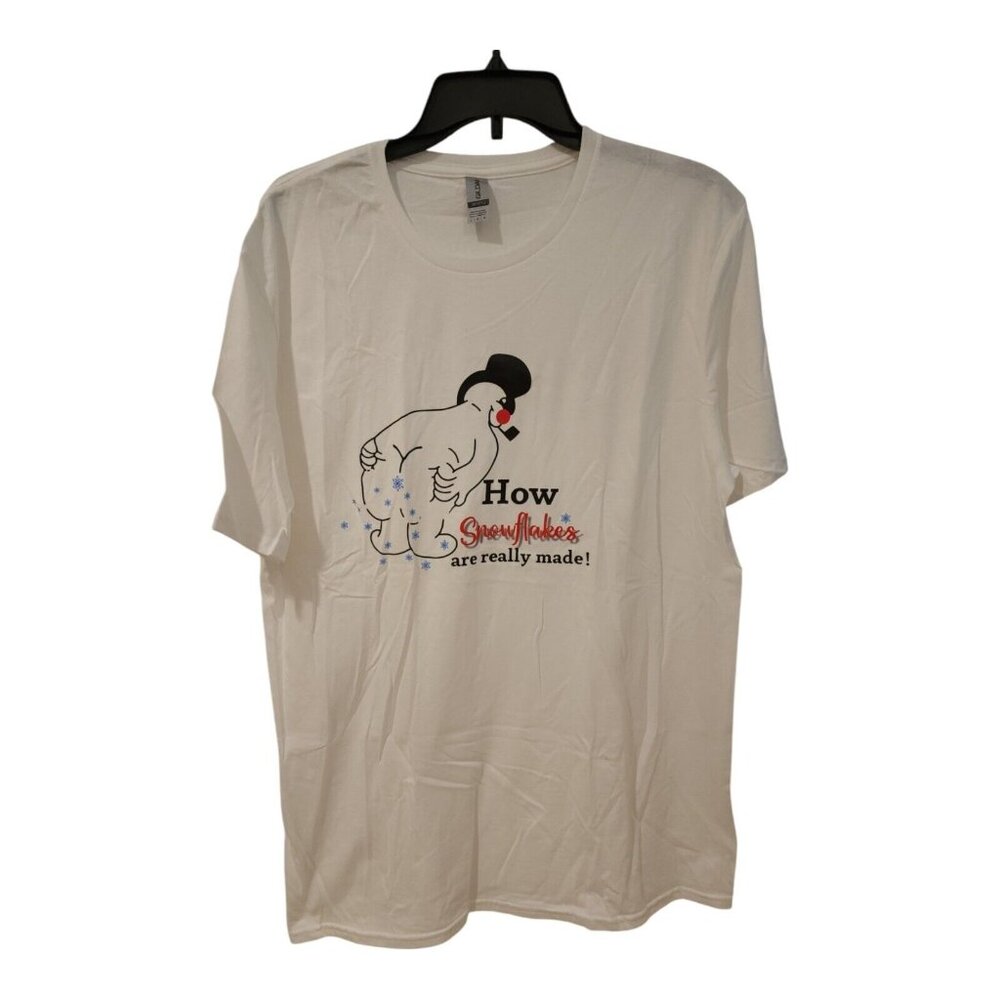 How Snowflakes Are Really Made T-shirt Size Large Unisex Frosty The Snowman Fun
